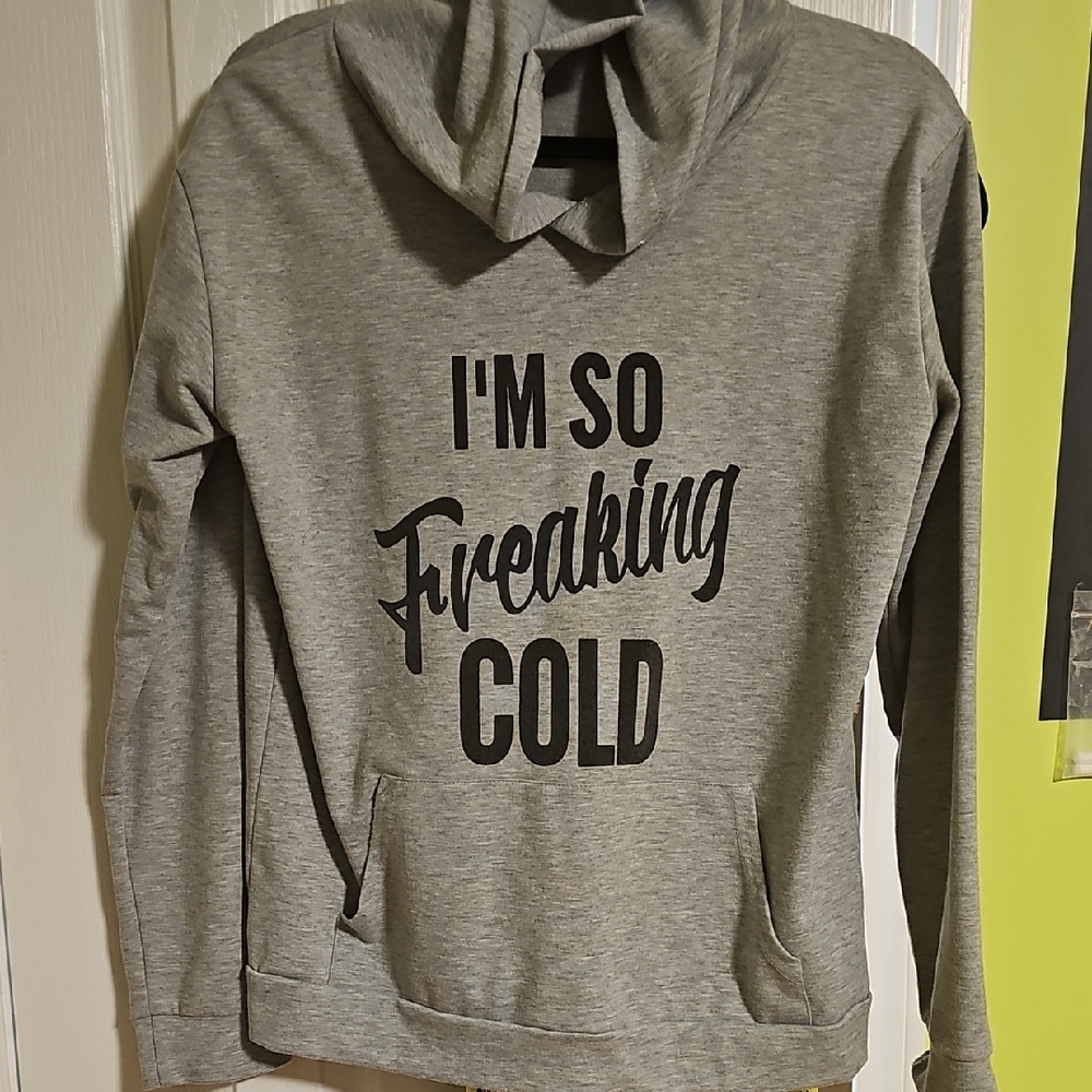 Gray Hooded Unisex Sweater